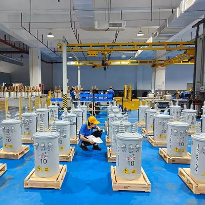 토로이드 코일 구조 100kVA 150kVA 단일 단계 오일 충전 저손실 트랜스포머